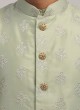 Thread And Zari Work Nehru Jacket Suit